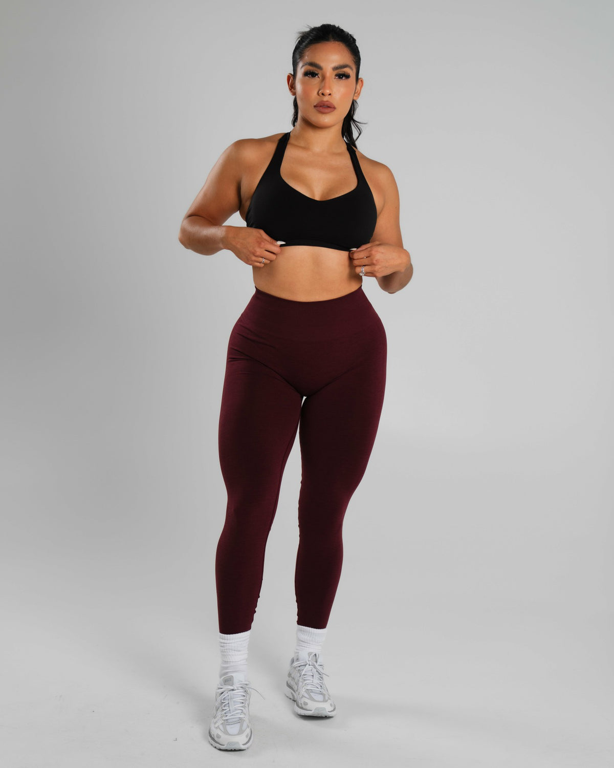 Amplify Mid Rise Legging - Merlot | Alphalete