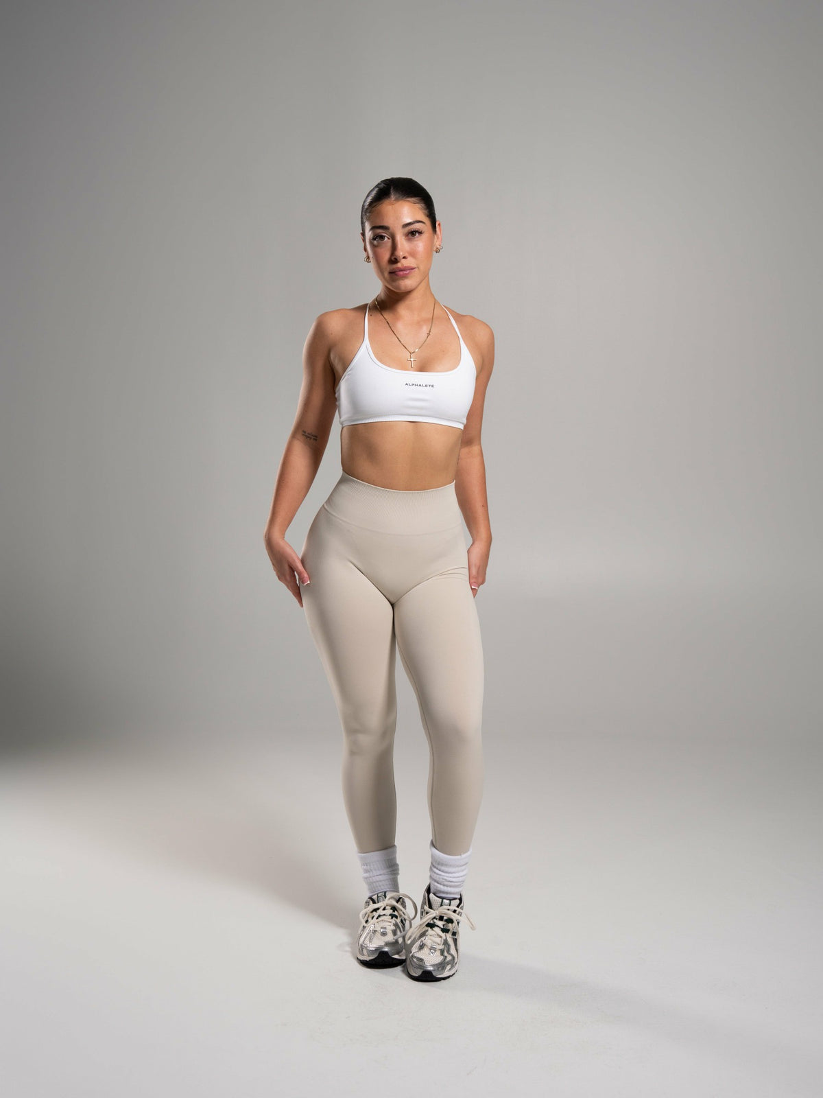 Pump High Rise Legging - Wheat | Alphalete