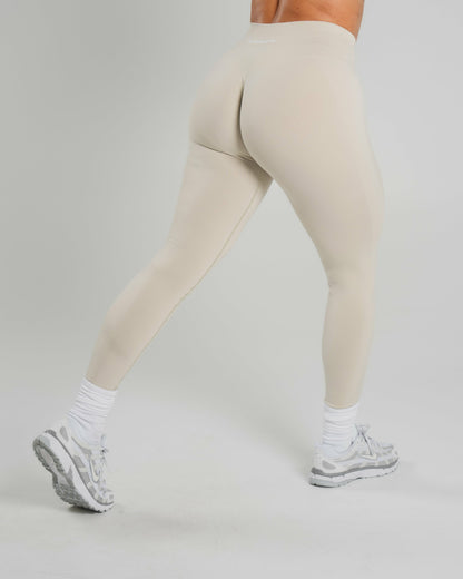 Amplify Mid Rise Legging - Wheat | Alphalete