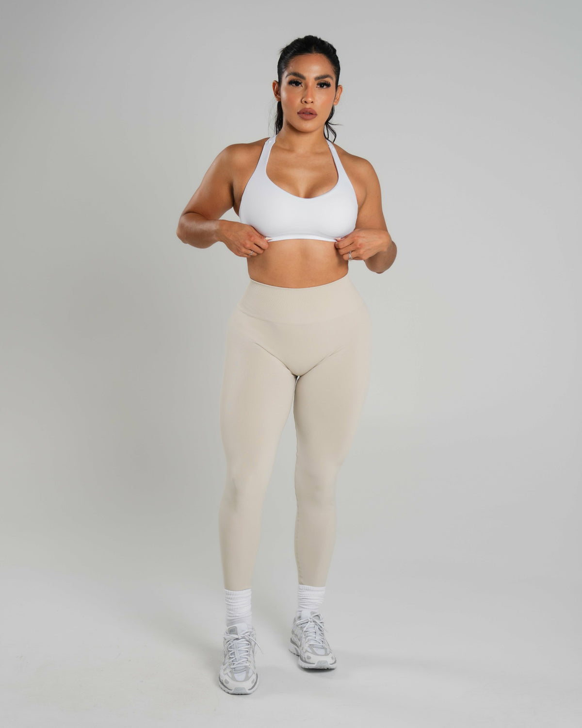Amplify Mid Rise Legging - Wheat | Alphalete