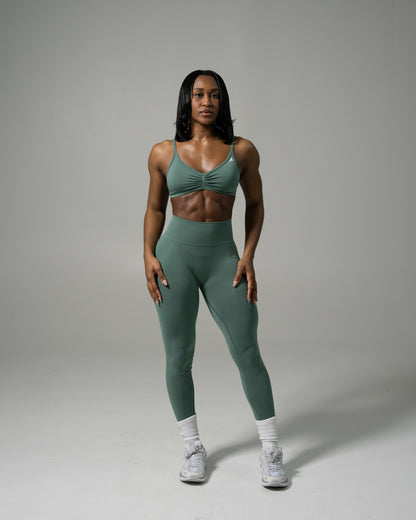 Pump Mid Rise Legging - Juniper Green | Alphalete