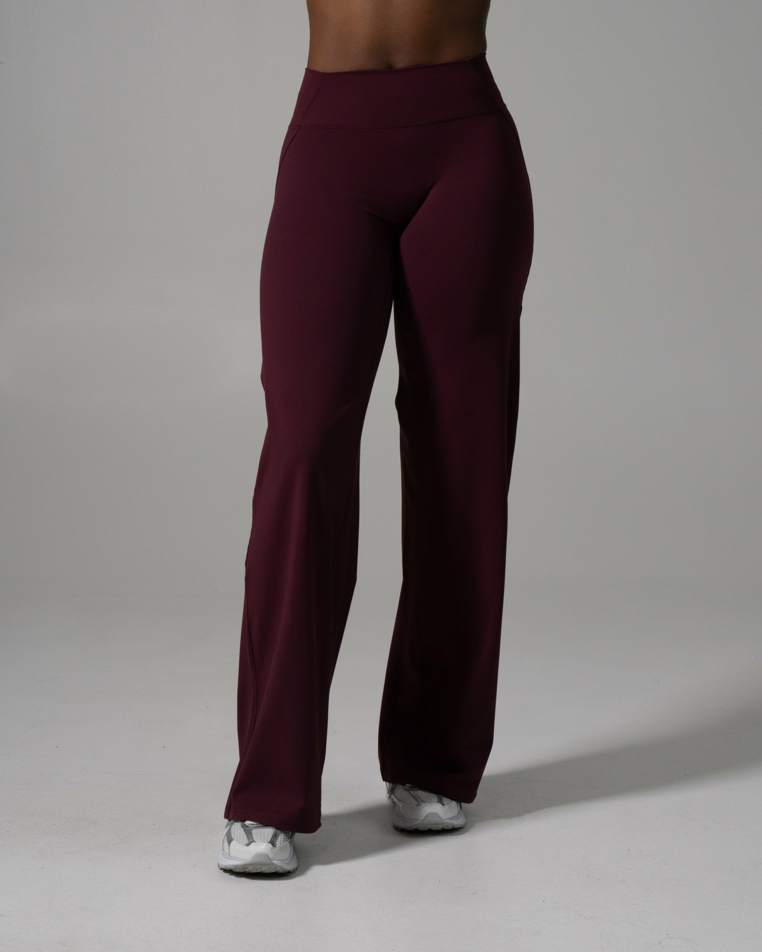 Aura Wide Leg Pant Long - Merlot | Alphalete