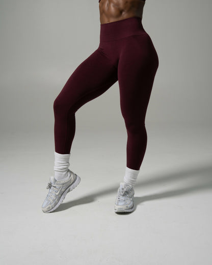 Pump Mid Rise Legging - Merlot | Alphalete