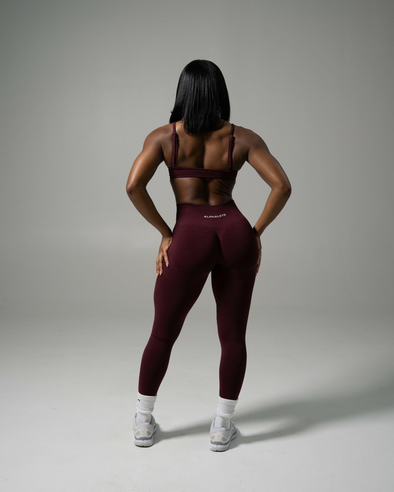 Pump Mid Rise Legging - Merlot | Alphalete