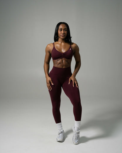 Pump Mid Rise Legging - Merlot | Alphalete