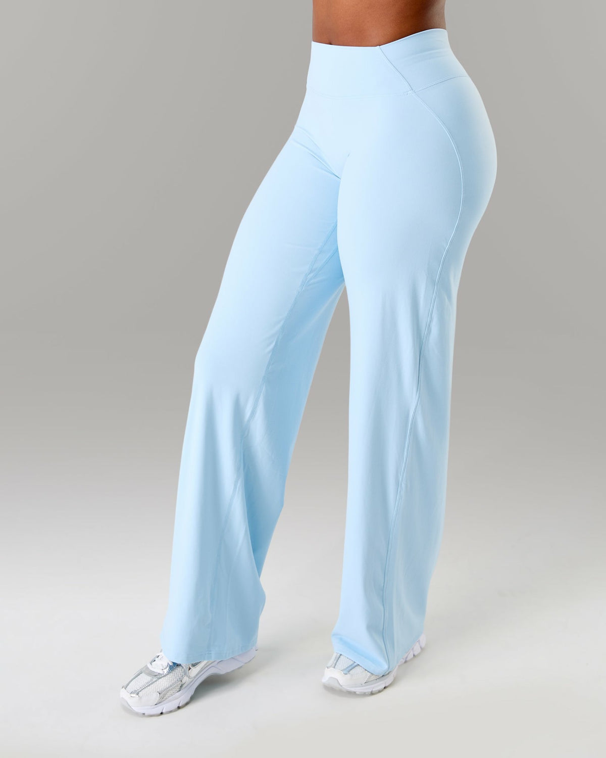 Aura Wide Leg Pant Long - Powder Blue | Alphalete
