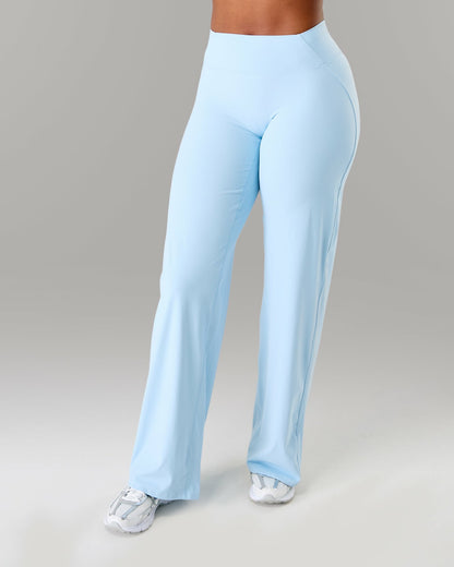 Aura Wide Leg Pant Long - Powder Blue | Alphalete
