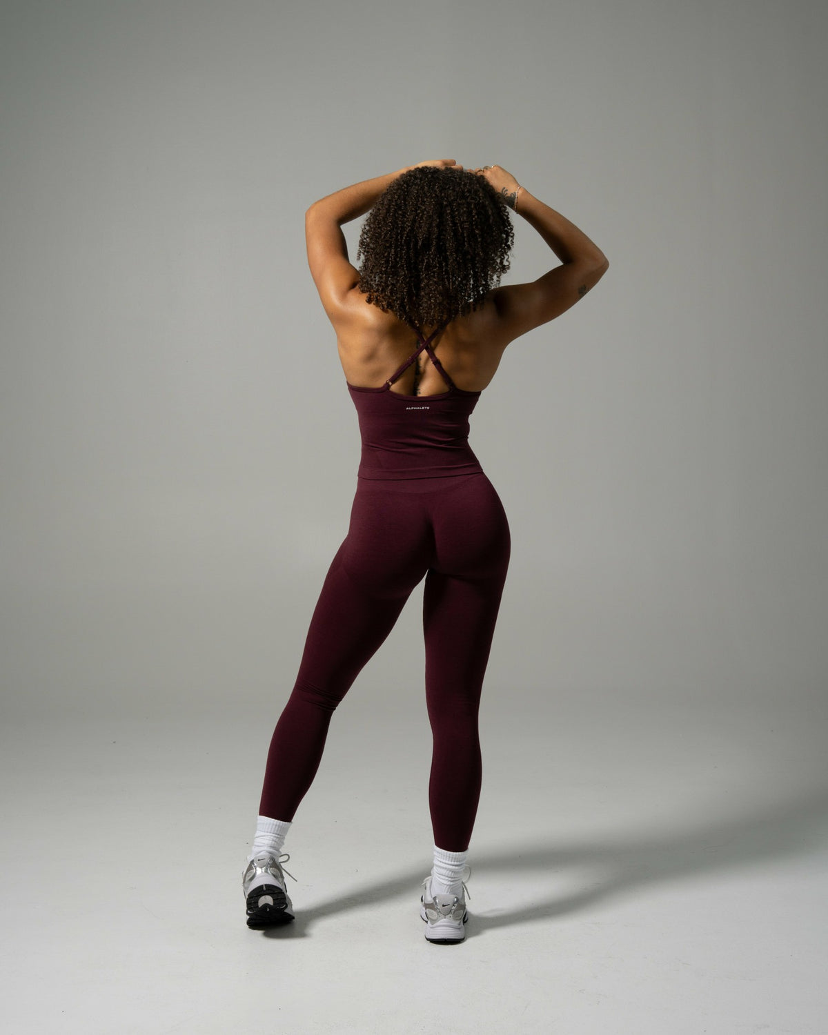 Pump High Rise Legging - Merlot | Alphalete