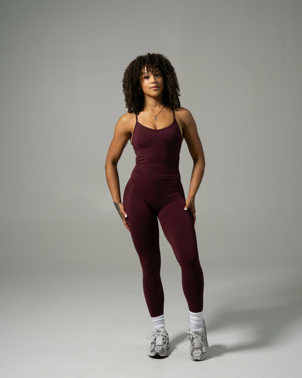 Pump High Rise Legging - Merlot | Alphalete