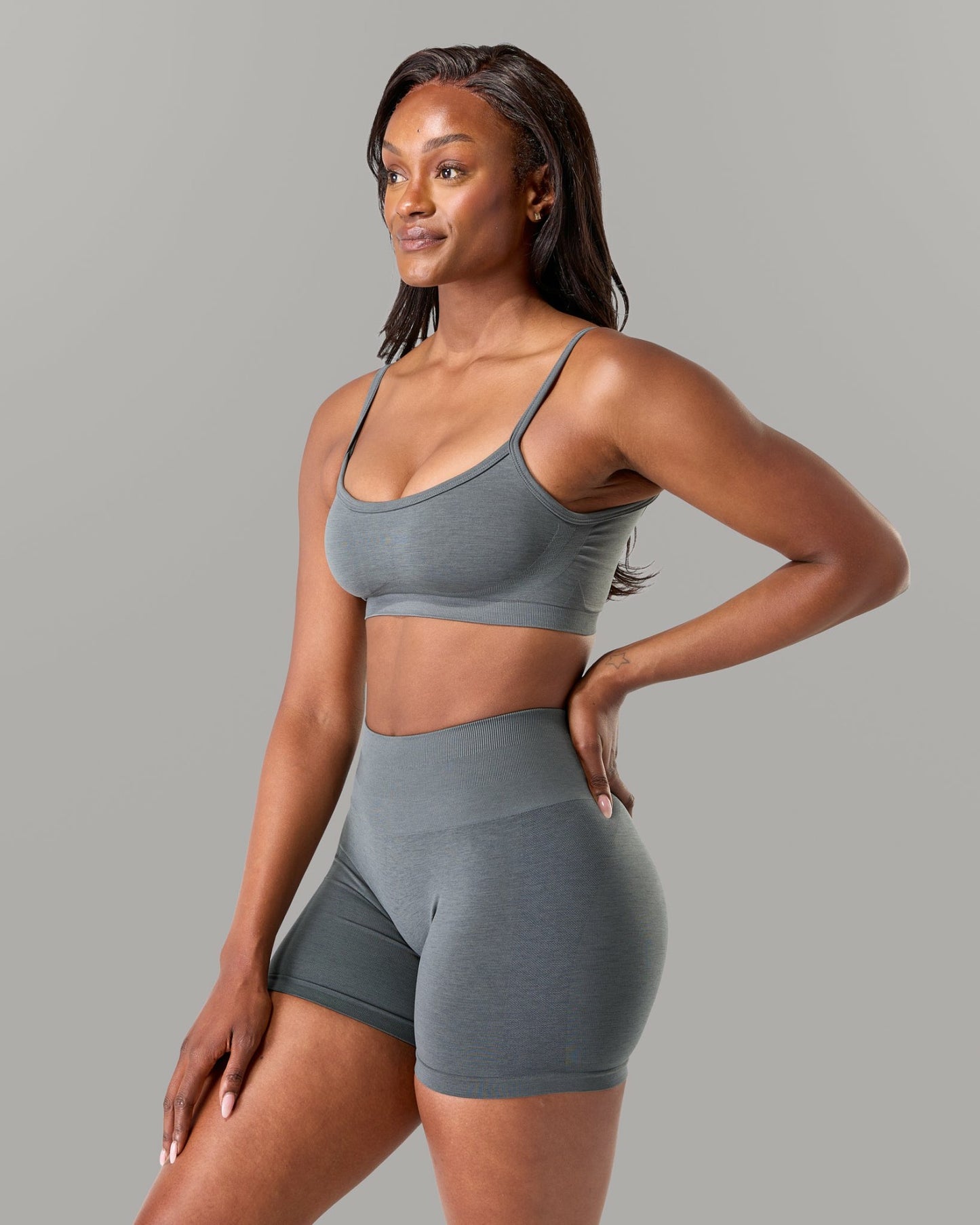 Push Bra - Smoke - Best Sports Bra | Alphalete