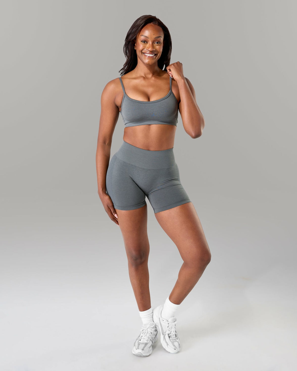Push Bra - Smoke - Best Sports Bra | Alphalete