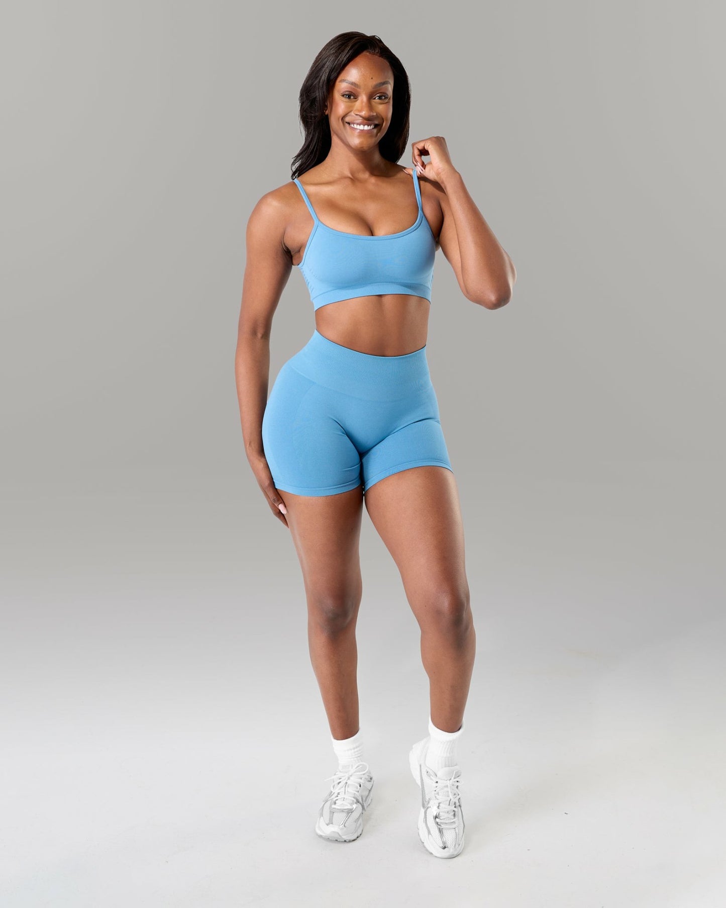 Push Bra - Coastal Blue - Best Sports Bra | Alphalete