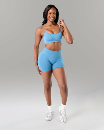 Push Bra - Coastal Blue - Best Sports Bra | Alphalete
