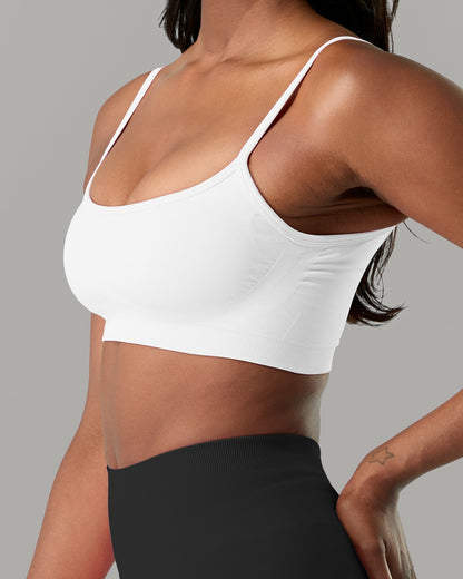Push Bra - White - Best Sports Bra | Alphalete