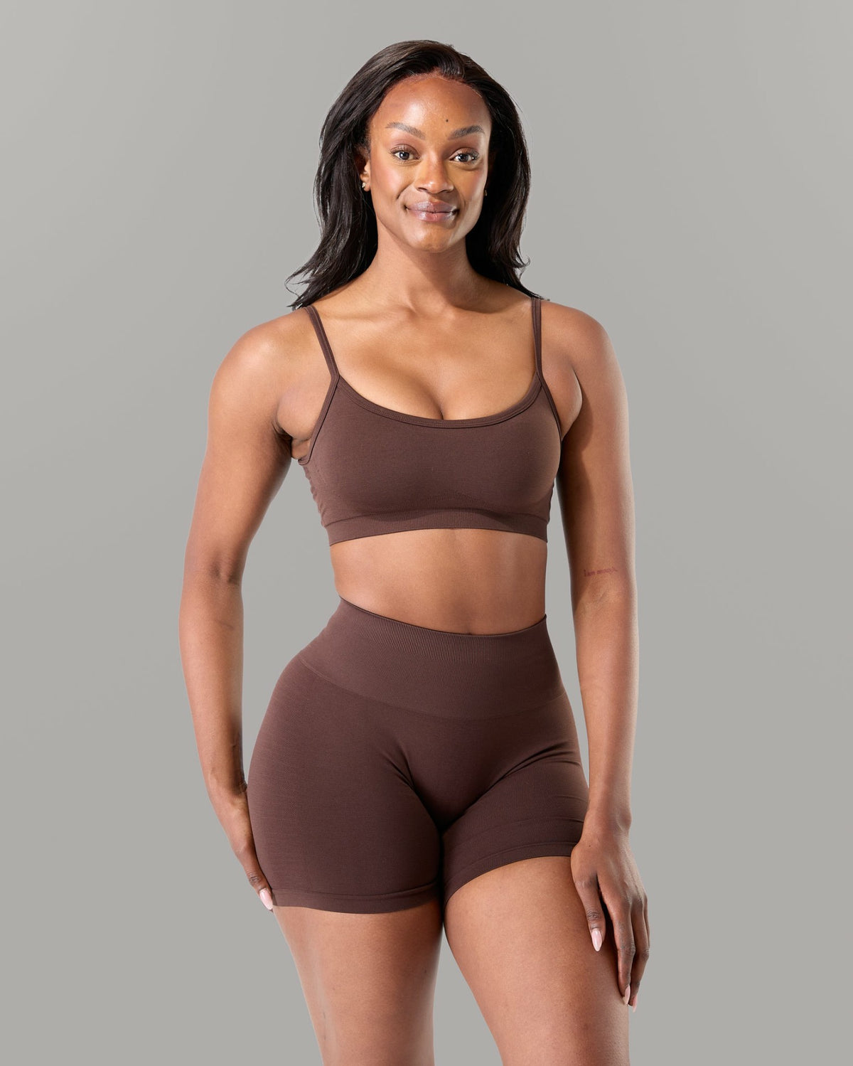 Push Bra - Espresso - Best Sports Bra | Alphalete