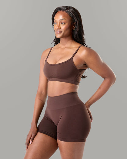 Push Bra - Espresso - Best Sports Bra | Alphalete