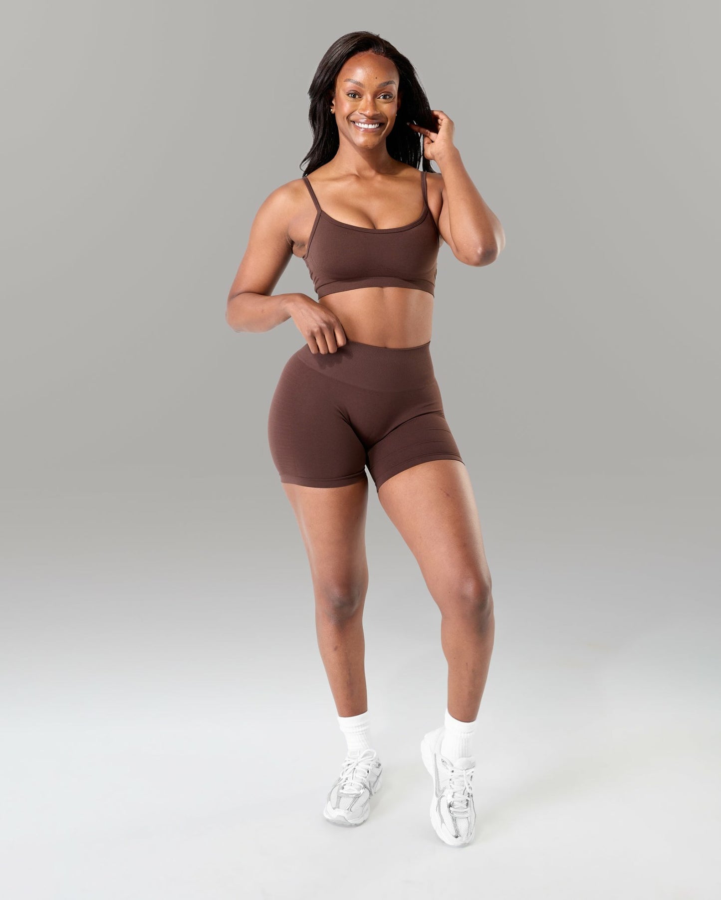 Push Bra - Espresso - Best Sports Bra | Alphalete