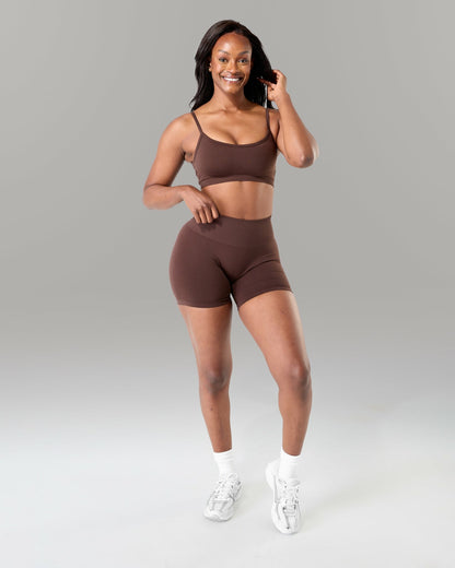 Push Bra - Espresso - Best Sports Bra | Alphalete