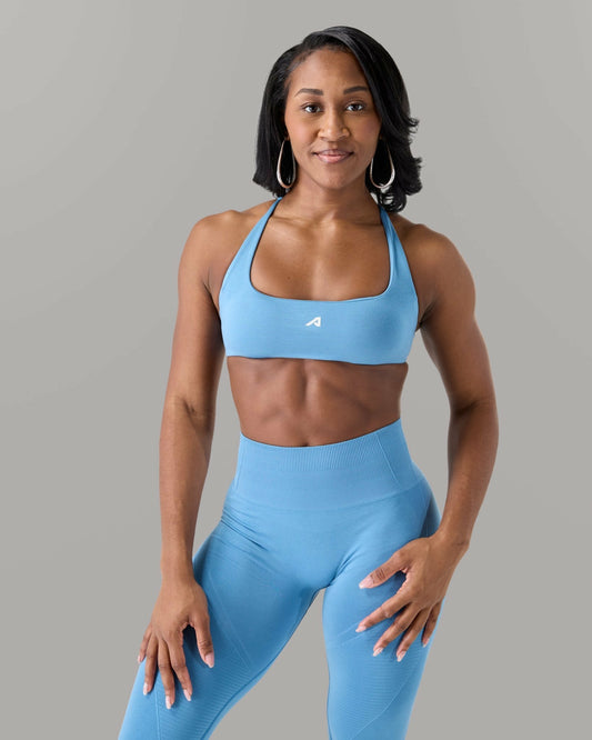 Verge Bra - Coastal Blue - Best Sports Bra | Alphalete
