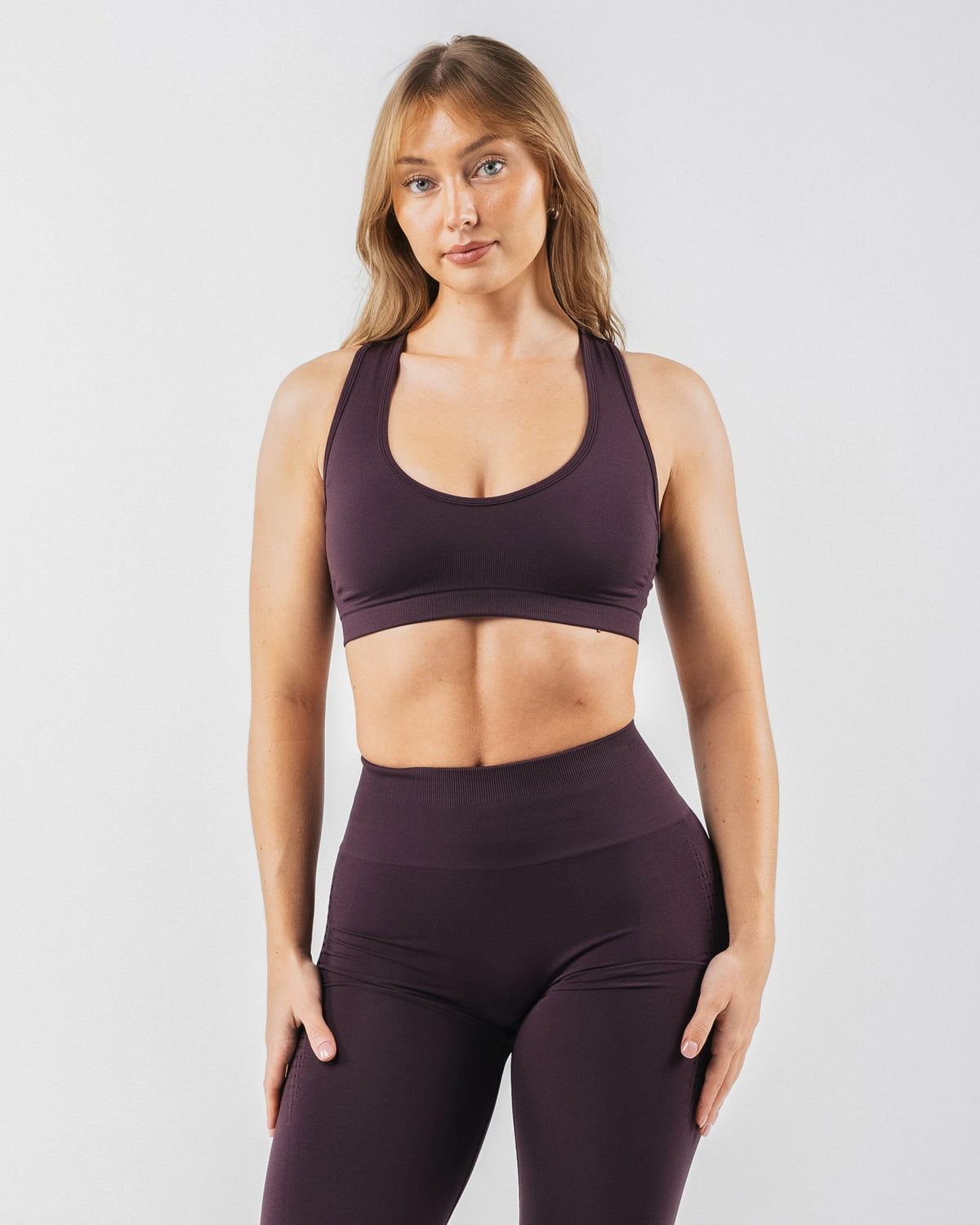 Amplify Contour Bra - Black Garnet - Best Sports Bra | Alphalete