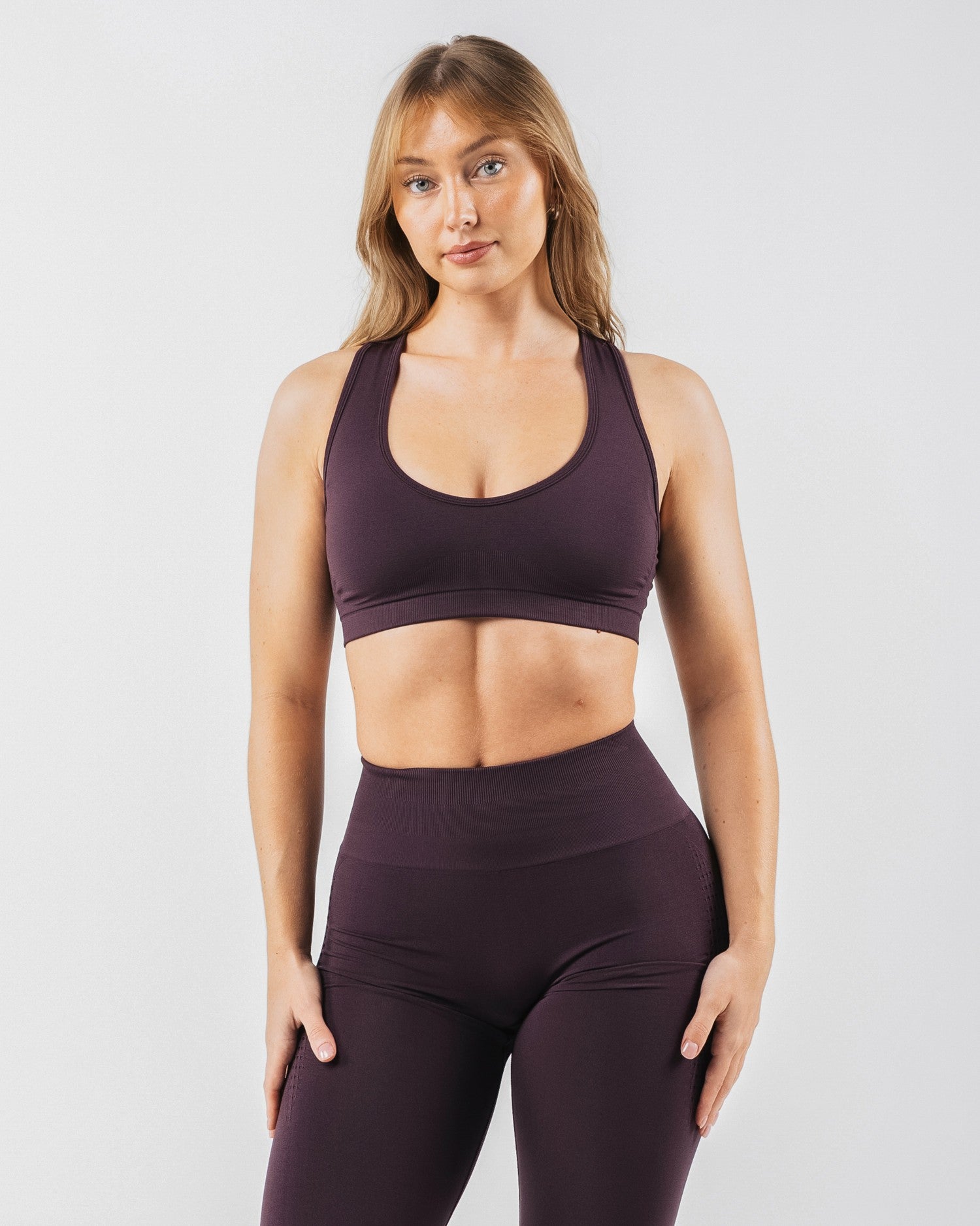 Amplify Contour Bra - Black Garnet - Best Sports Bra | Alphalete