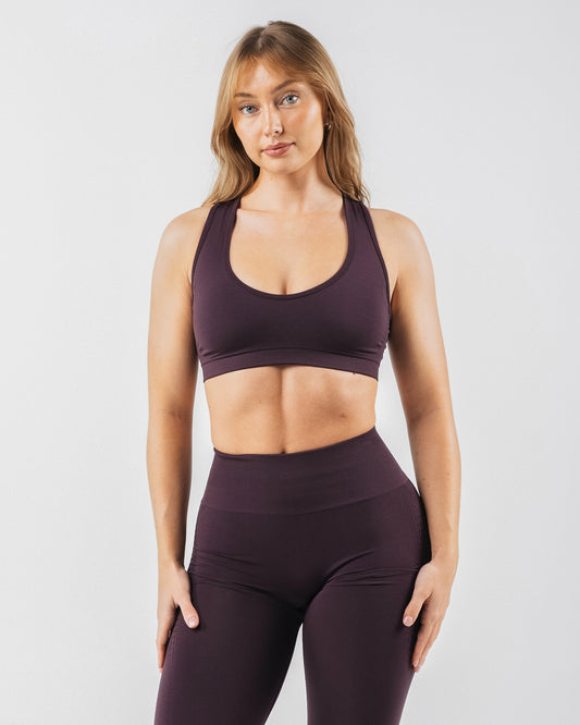 Amplify Contour Bra - Black Garnet - Best Sports Bra | Alphalete