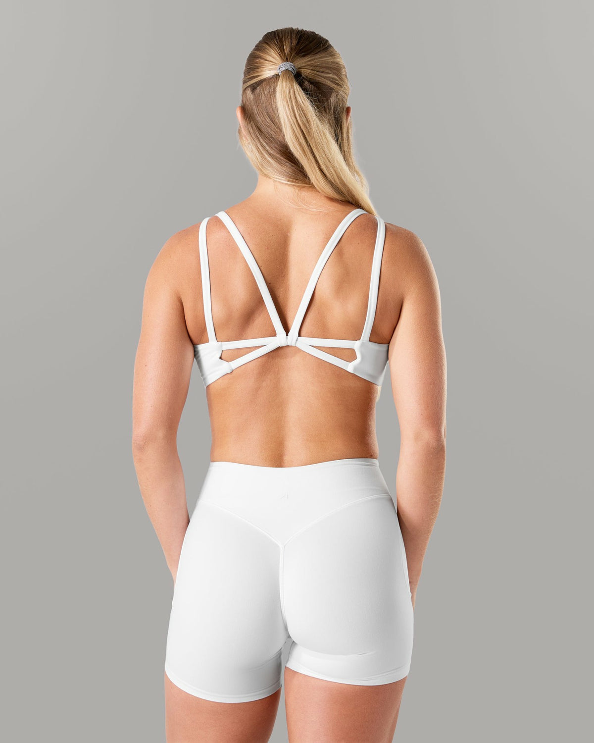 Lina Bra - White - Best Sports Bra | Alphalete