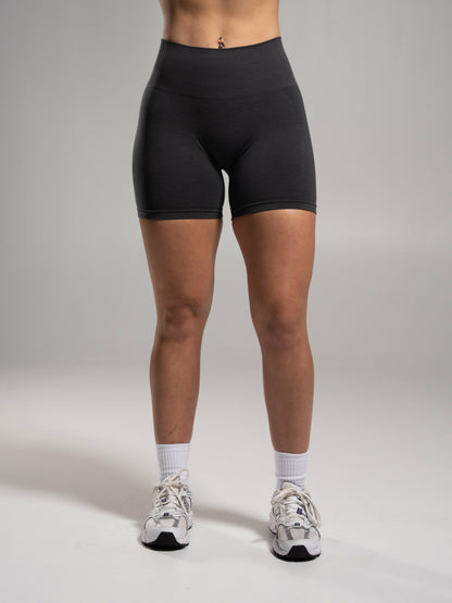 Pump Mid Rise Short - Dark Heather Grey | Alphalete