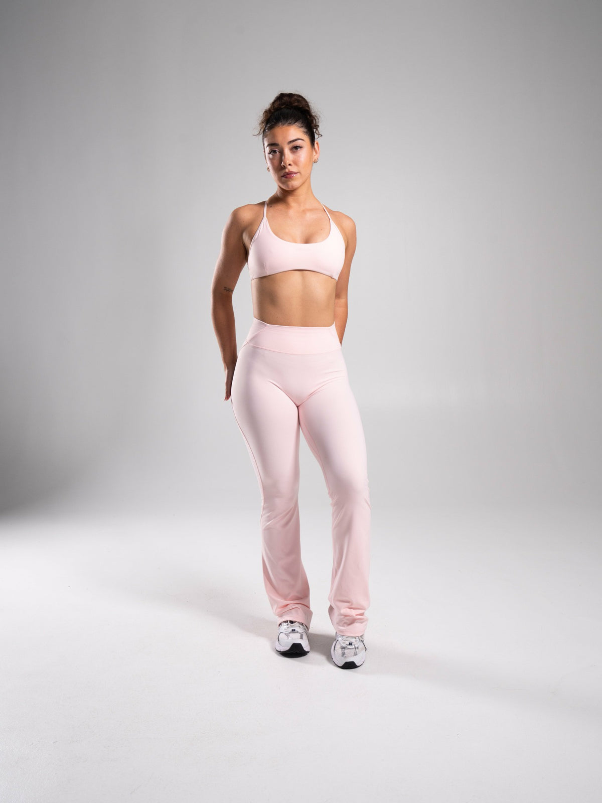 Aura Ultra-High Rise Flared Pant - Ballet Pink | Alphalete