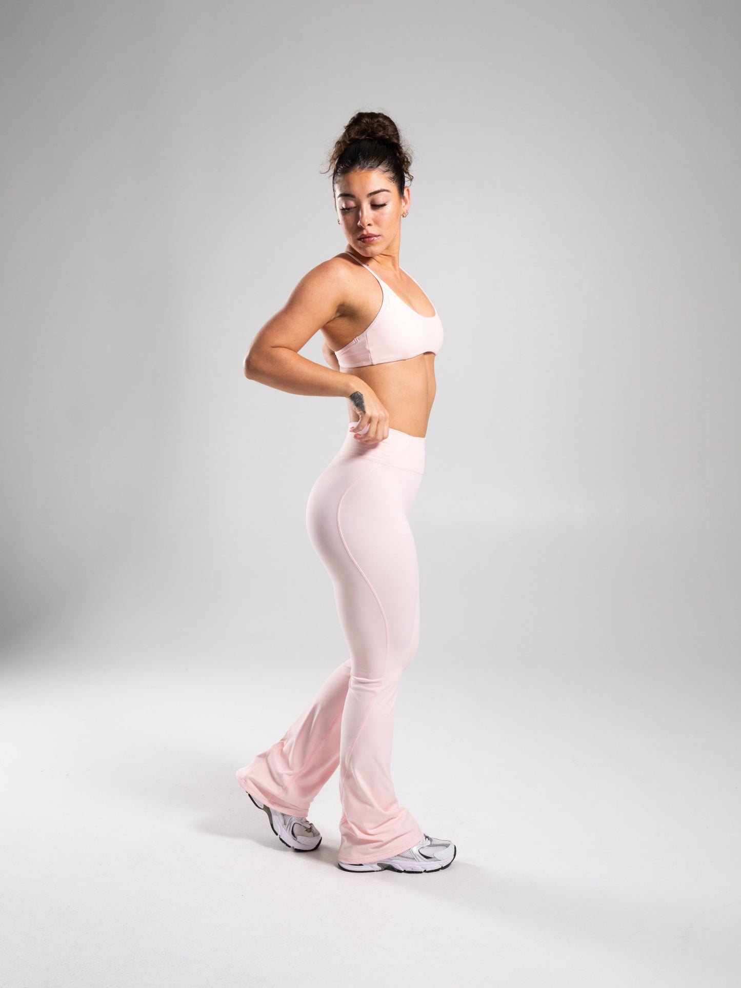 Aura Ultra-High Rise Flared Pant - Ballet Pink | Alphalete