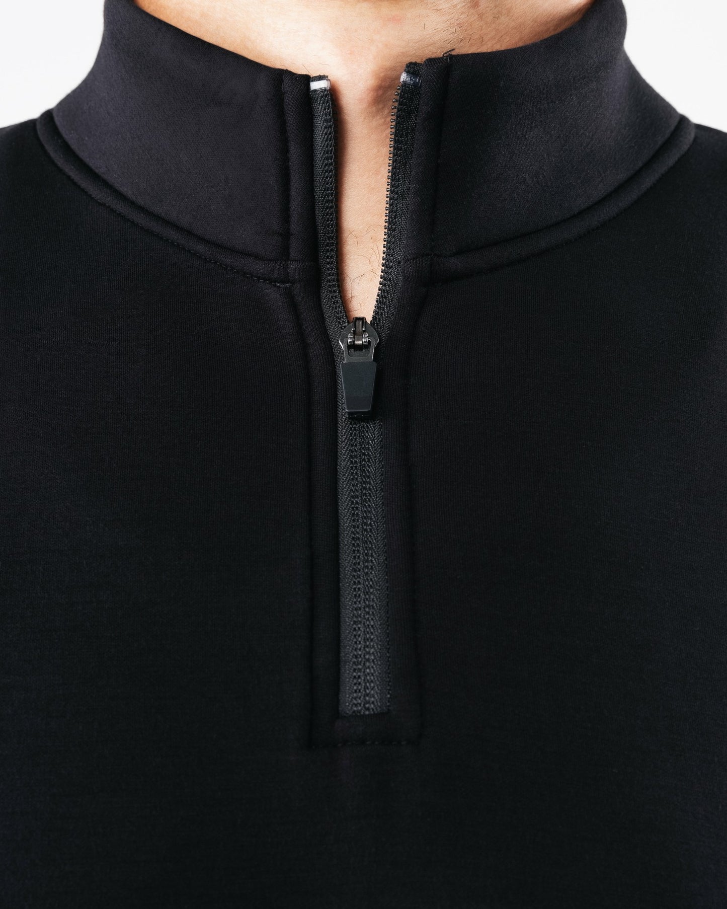 ELMTS Quarter Zip - Black - Men Workout Clothes | Alphalete