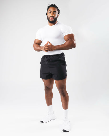Power Short Sleeve - White - Men's Athletic Shorts | Alphalete