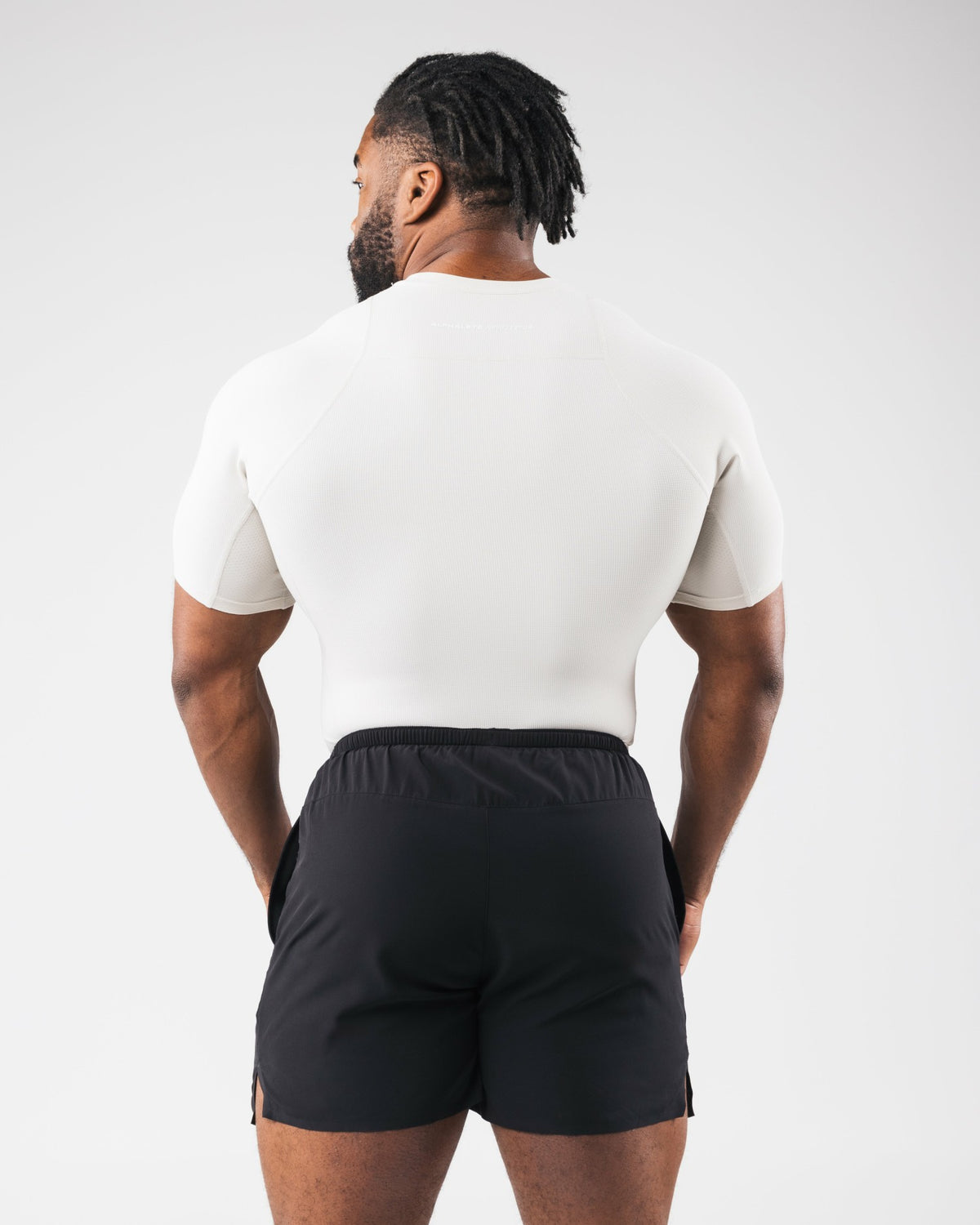 Power Short Sleeve - Bone - Men's Athletic Shorts | Alphalete