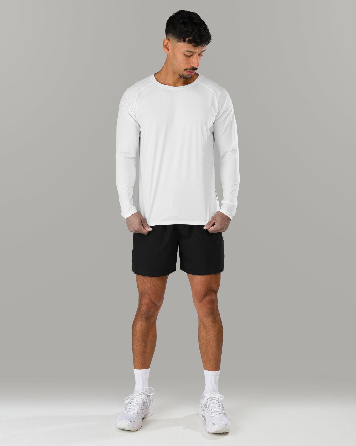 Proflex LS - White - Workout Clothes | Alphalete