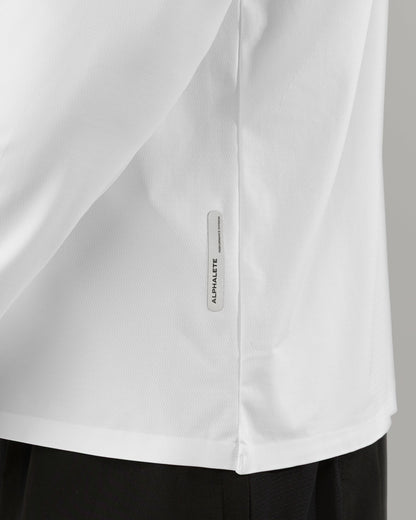 Proflex LS - White - Workout Clothes | Alphalete
