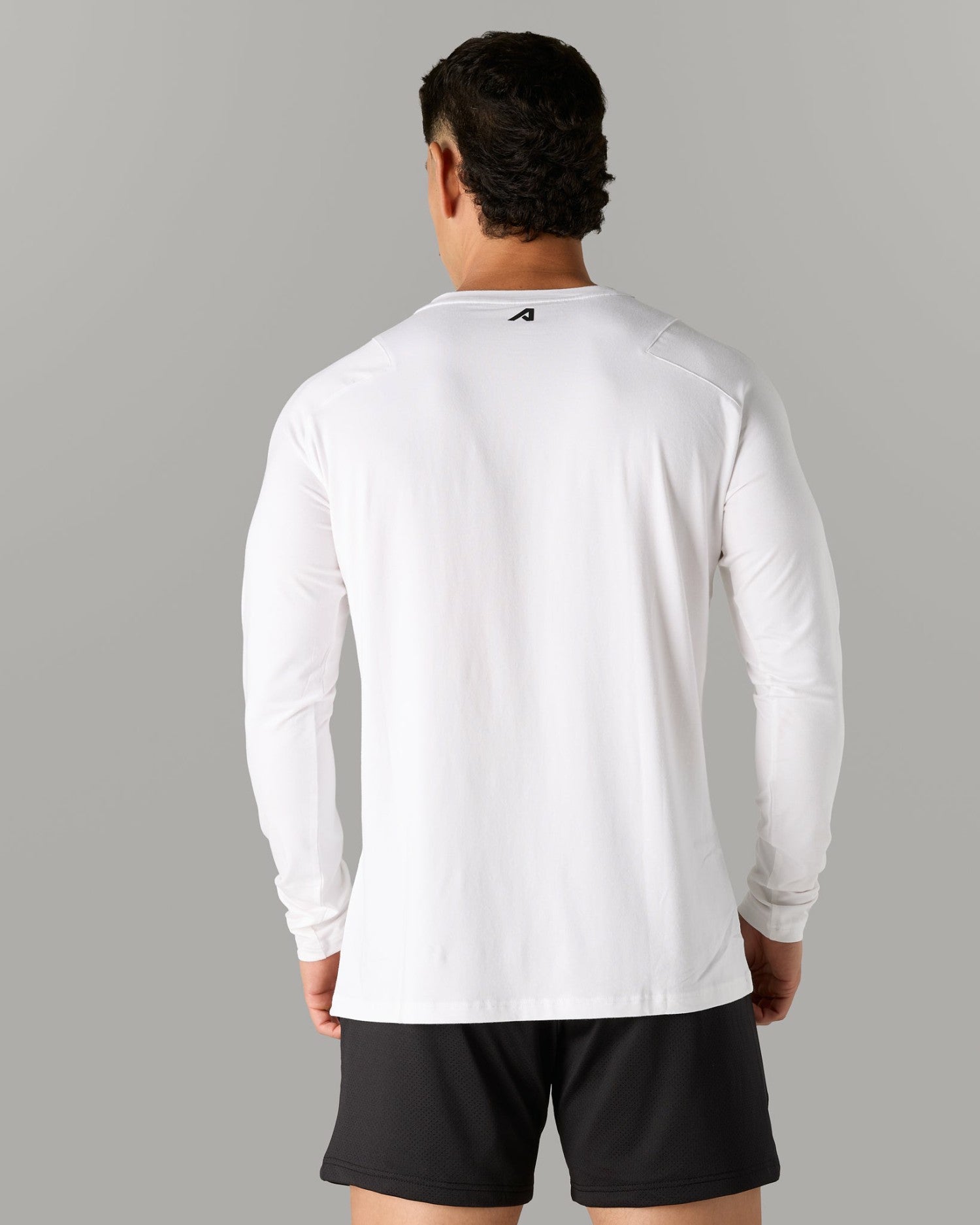 Essential LS Tee - White - Mens Workout Tee | Alphalete