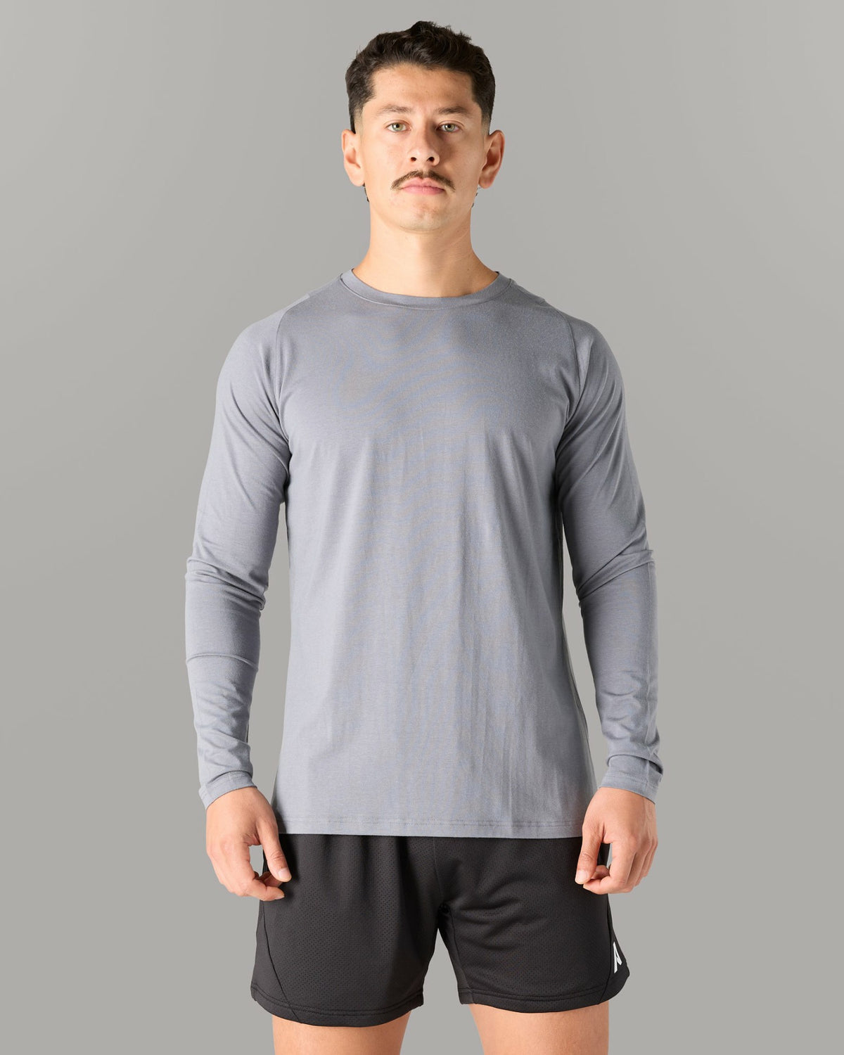 Essential LS Tee - Urban Steel - Mens Workout Tee | Alphalete
