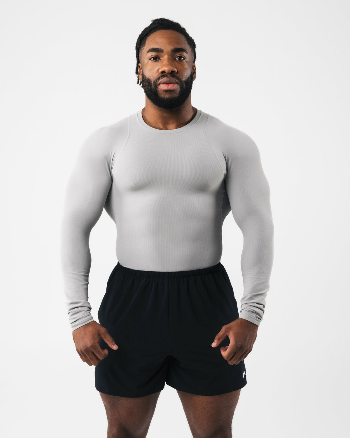 Power Long Sleeve - Chrome - Workout Clothes | Alphalete