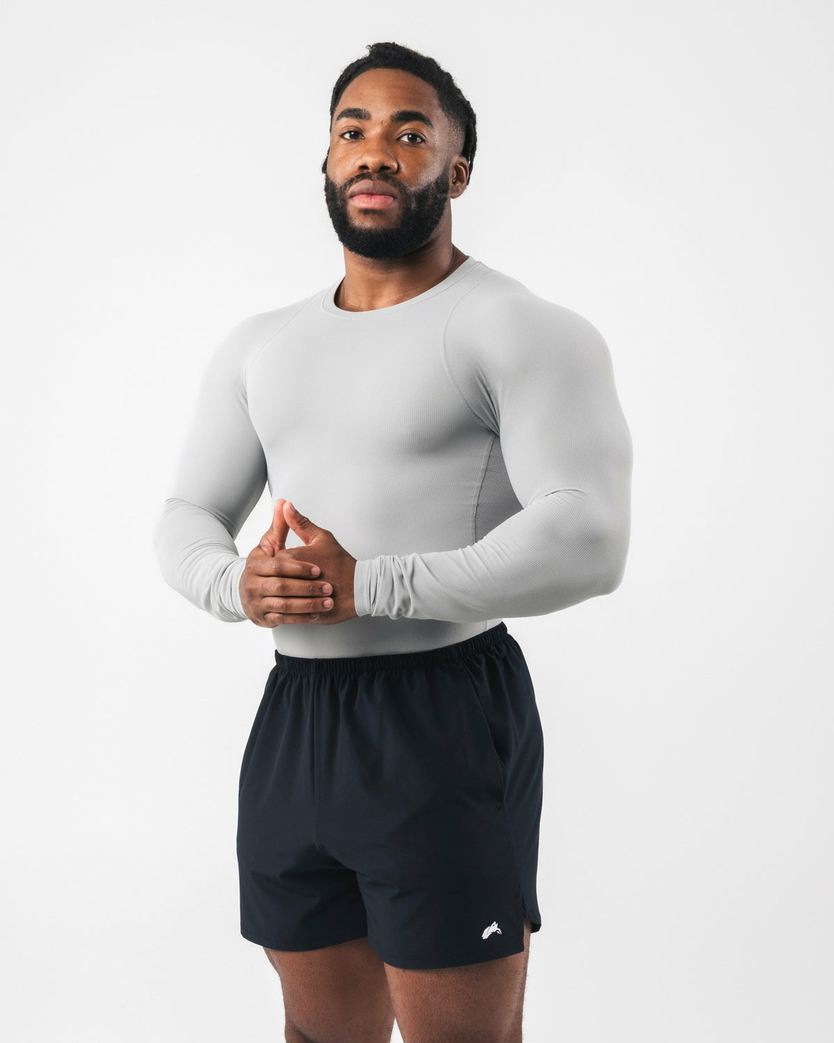 Power Long Sleeve - Chrome - Workout Clothes | Alphalete