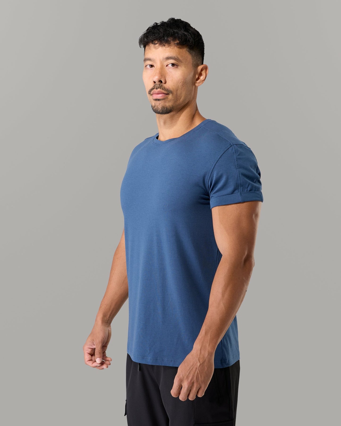 Rolled Muscle Tee - Titan - Mens Workout Tee | Alphalete