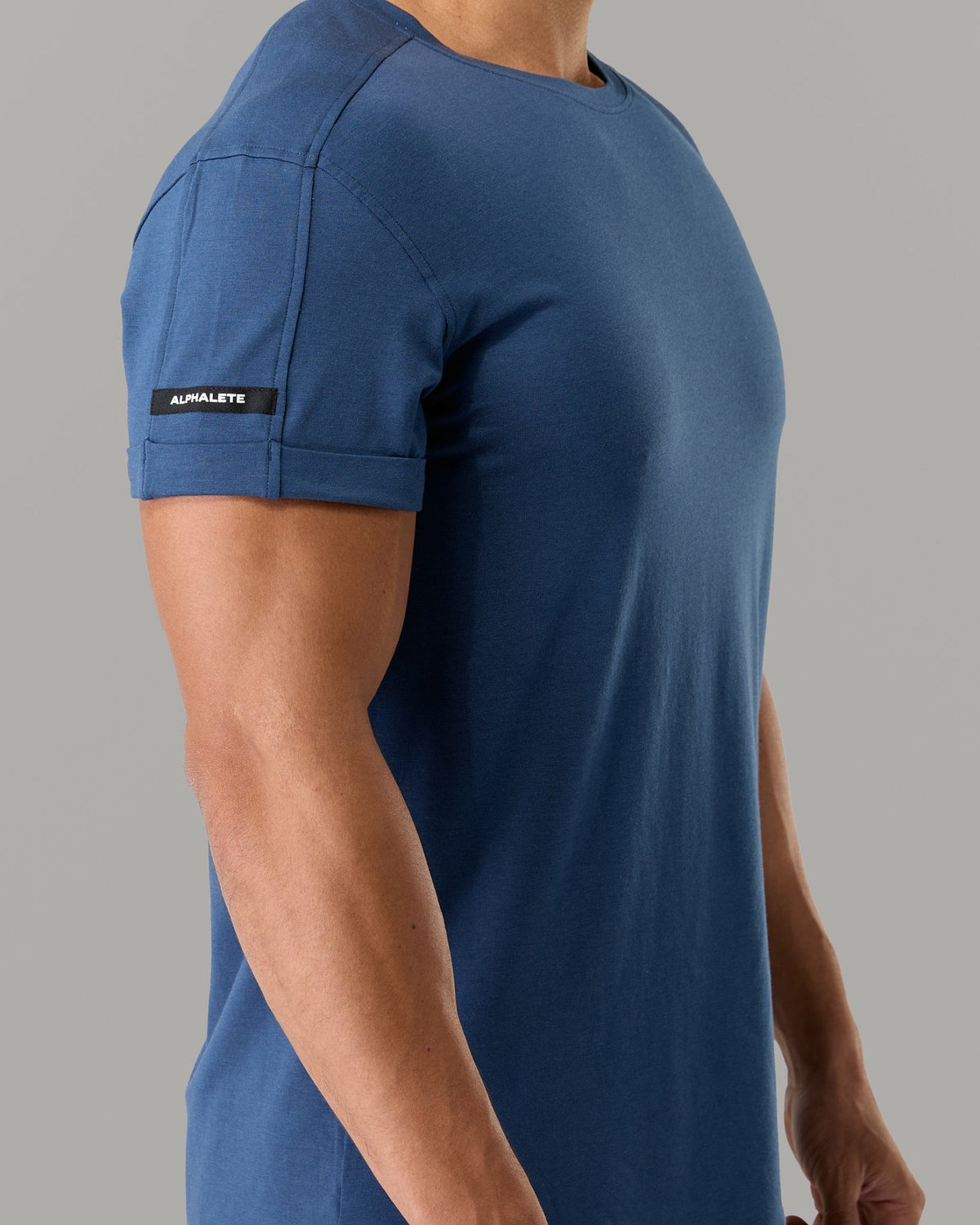 Rolled Muscle Tee - Titan - Mens Workout Tee | Alphalete