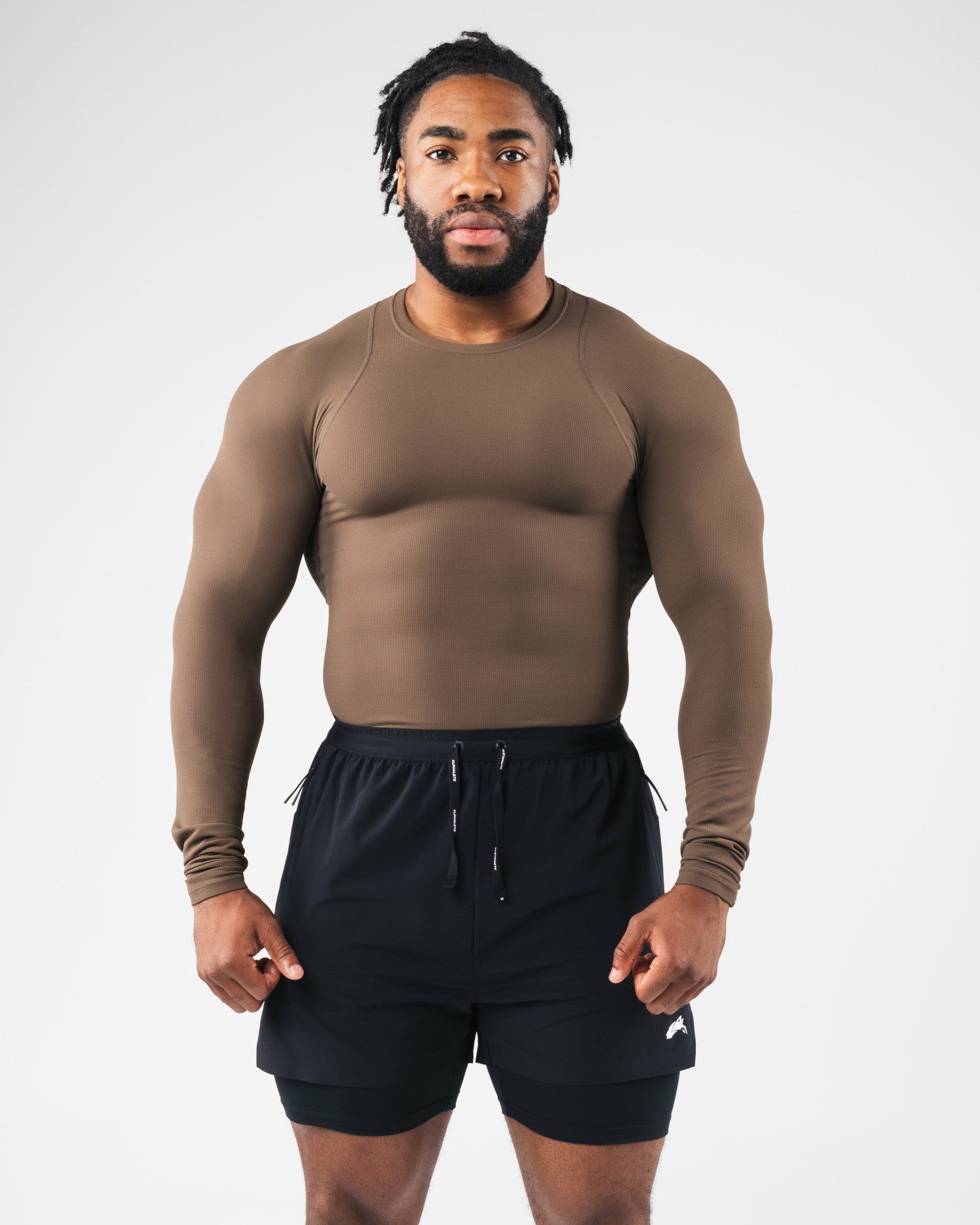 Power Long Sleeve - Carob - Workout Clothes | Alphalete