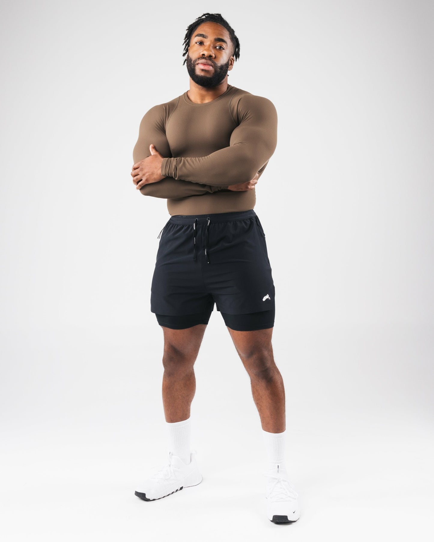 Power Long Sleeve - Carob - Workout Clothes | Alphalete