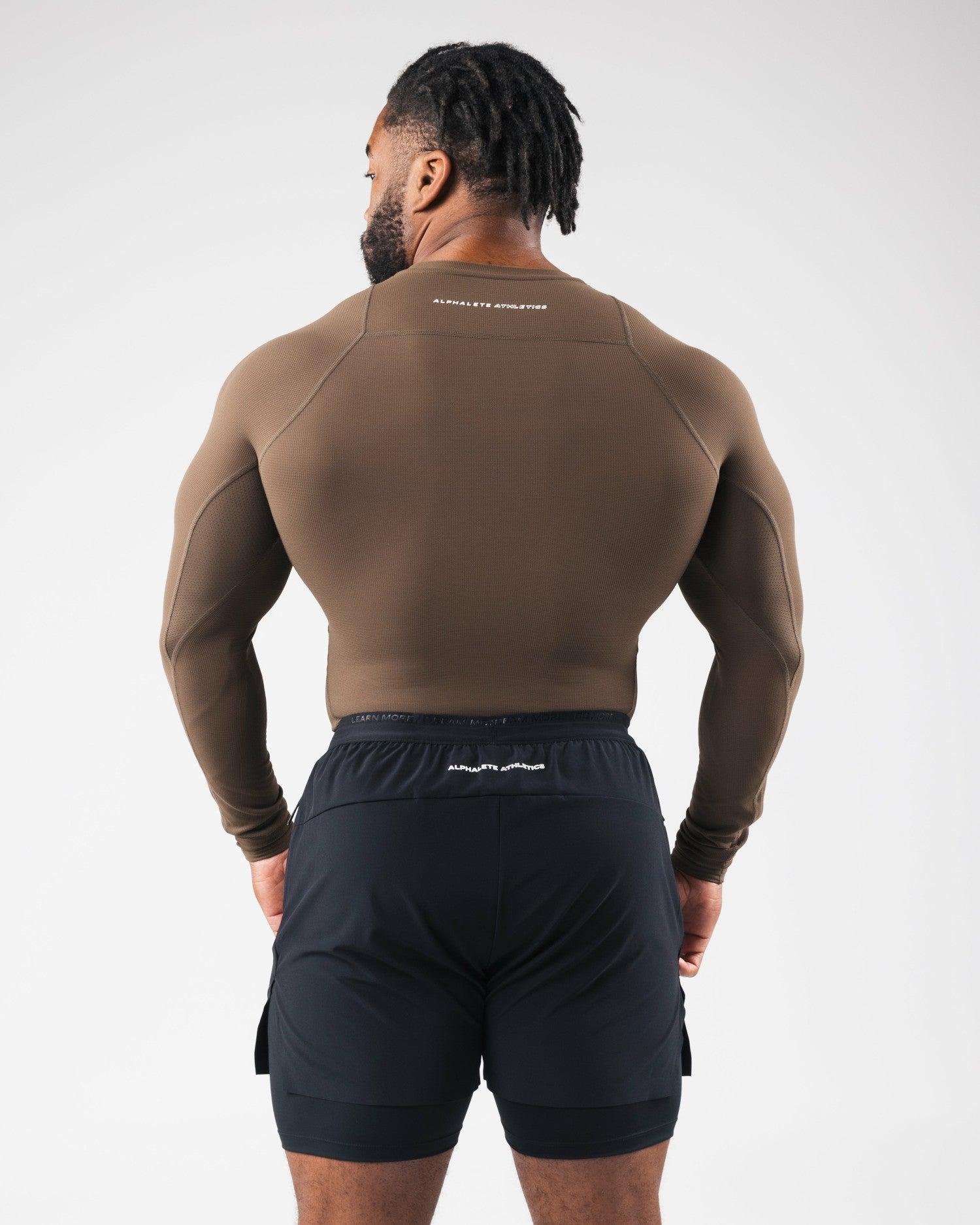 Power Long Sleeve - Carob - Workout Clothes | Alphalete
