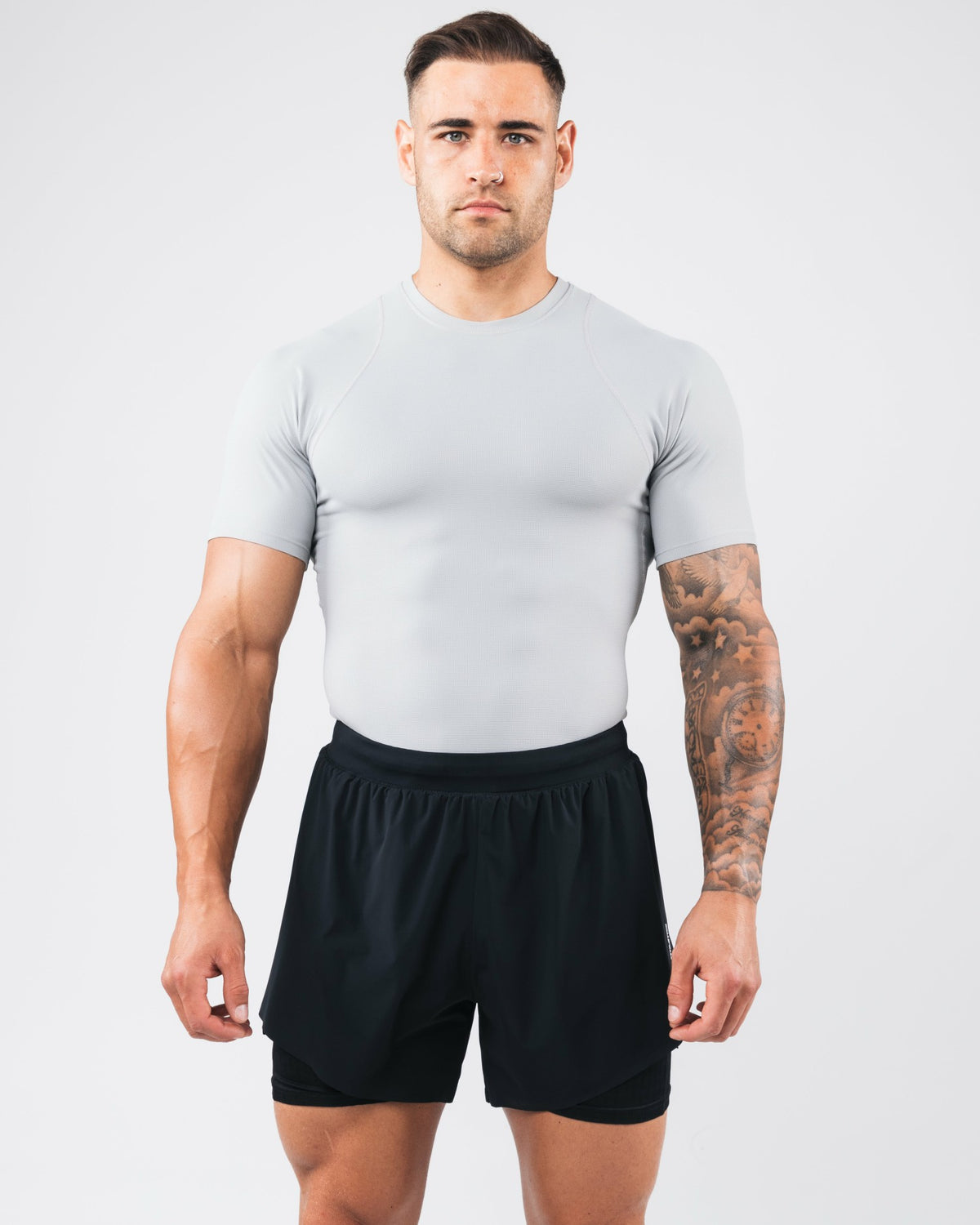 Power Short Sleeve - Chrome - Men's Athletic Shorts | Alphalete