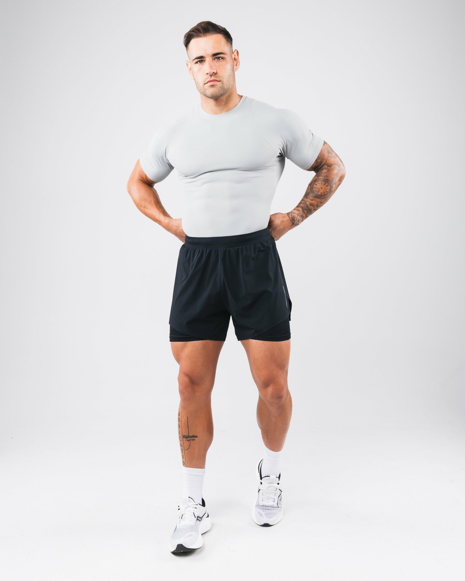 Power Short Sleeve - Chrome - Men's Athletic Shorts | Alphalete