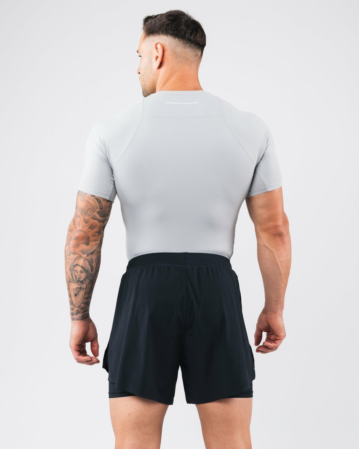 Power Short Sleeve - Chrome - Men's Athletic Shorts | Alphalete