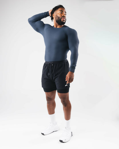 Power Long Sleeve - Shadow - Workout Clothes | Alphalete