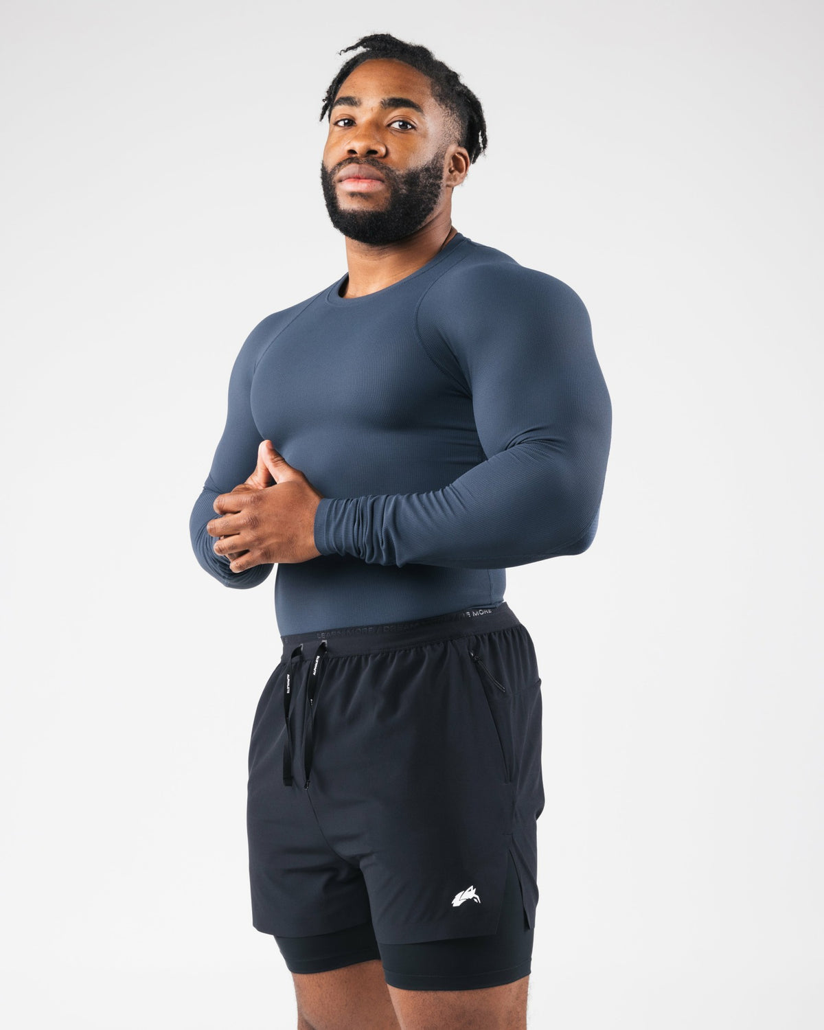 Power Long Sleeve - Shadow - Workout Clothes | Alphalete