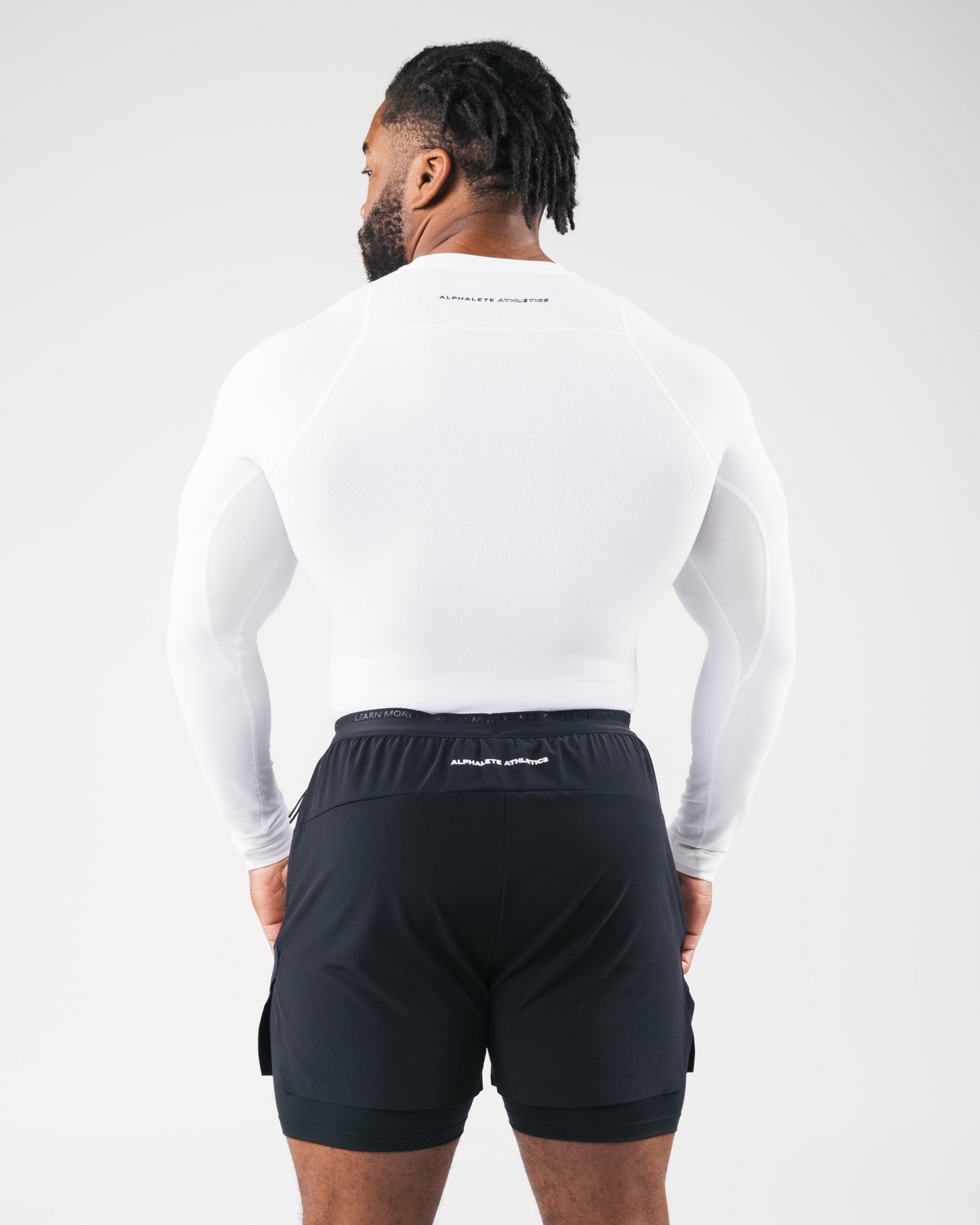 Power Long Sleeve - White - Workout Clothes | Alphalete